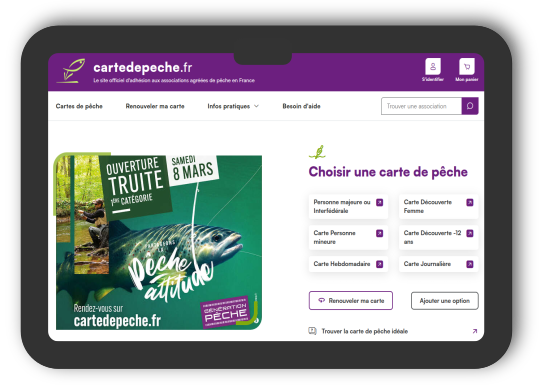 carte de pêche